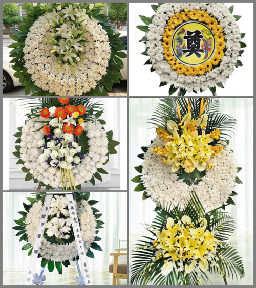贵州黔南州独山县麻万镇花园村花圈速递